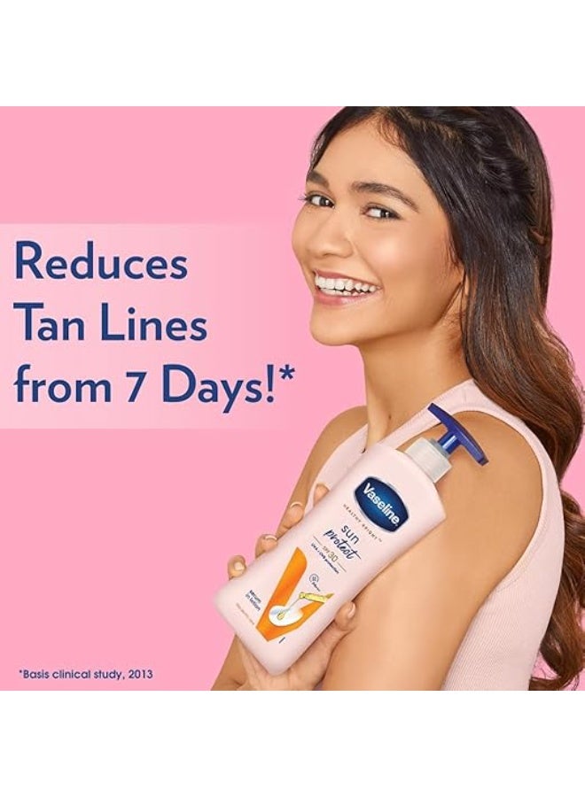 Vaseline Sun Protect SPF 30 Body Lotion, Reduces Tan Lines in 7 Days, UVA + UVB PA+++ Sun Protection, 400ml - Image 4